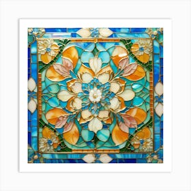 Stained Glass 8 Art Print