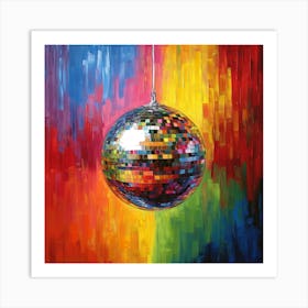 Disco Ball Canvas Print Art 8 Art Print