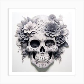 Day Of The Dead Skull Art Print