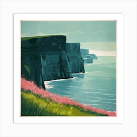 Ireland Cliffs Art Print