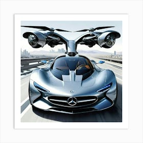 Futuristic Mercedes 1 Art Print