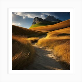 Path Through The Grass 1 Art Print