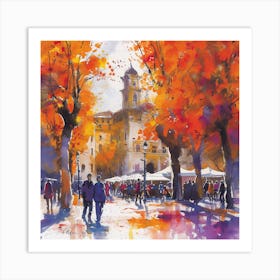 Autumn In Florence Art Print