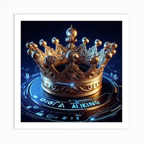 Digital King 1 Art Print