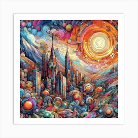 Cityscape 7 Art Print