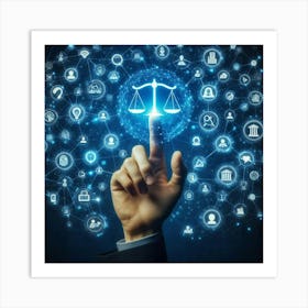 Digital Law And Technology Art Print