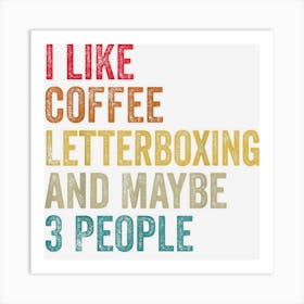 I Like Coffee Jumping Rope & Maybe 3 People Vintage Art Print