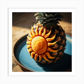 Pineapple Sun Art Print