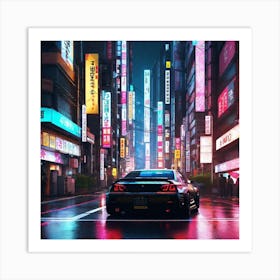 City At Night 9 Art Print