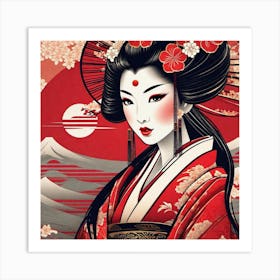 Geisha 151 Art Print