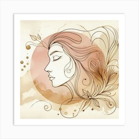 Portrait Of A Woman 51 Art Print