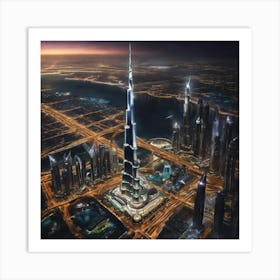 692608 Hyper Realistic Color Epic Cinematography Of Burj Xl 1024 V1 0 Art Print