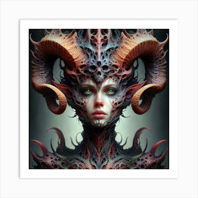 Demon Woman 2 Art Print