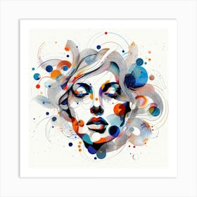 Frau, Gesicht 15 Art Print