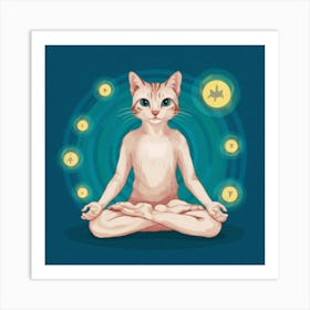 Cat Yoga Art Illustration Painting Fashion J6kvcapvqi Rylhh6docrw Rooneypwsgmtw0pv Tcqoa Art Print