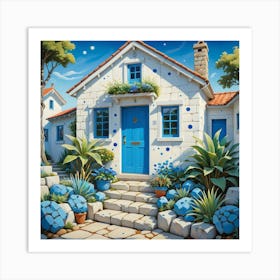 Blue Door Art Print