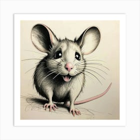 Cute Mouse Art Print