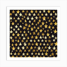 Gold Stars Art Print