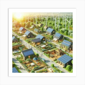 Solar Village 4 Art Print