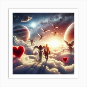 Love In The Sky 2 Art Print