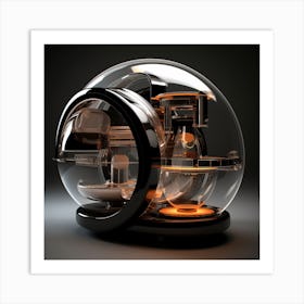 Futuristic Coffee Machine Art Print