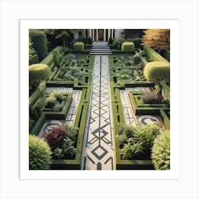 Formal Garden 4 Art Print