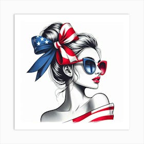 American girl 1 Art Print