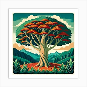 Atherton Tableland S Curtain Fig Tree Australia 3 Art Print