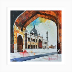 Taj Mahal Painting Art Print