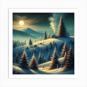 Winter Landscape Art Print