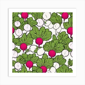 Radish Pattern Art Print