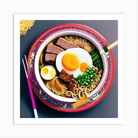 Asian Ramen Art Print