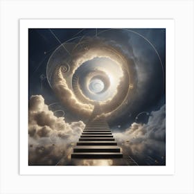 Spiral Stairway To Heaven Art Print