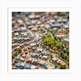 Miniature Town Art Print