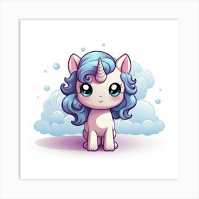 Cute Unicorn 372 Art Print