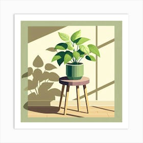 Plant In A Pot 4 Art Print