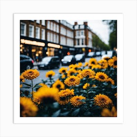 Flowers In London Photography (10) Art Print