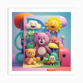 Teddy Bears 2 Art Print