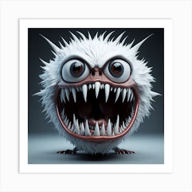 Leonardo Diffusion A 3d Hd Monster Face Big Eyes Clearly Visi 0 (2) Art Print