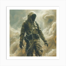 Man In The Clouds Art Print