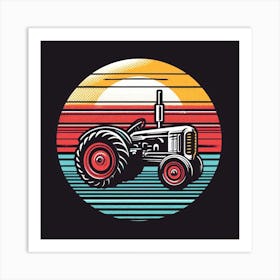 Vintage Tractor Art Print