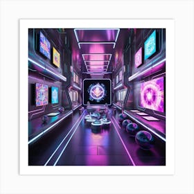 Futuristic Space Art Print