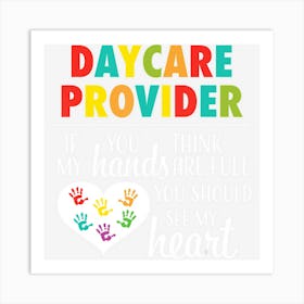 Daycare Provider Appreciation Gift Childcare Art Print