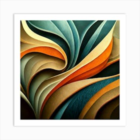 Flowing Stone 8 Art Print