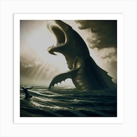 Leviathan Rises Art Print