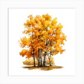 Autumn Trees 1 Art Print