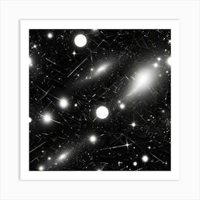 Galaxy Background Art Print