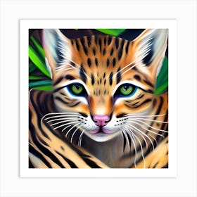 Cute Wildcat Art Print
