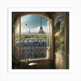 Paris From The Window Art Print