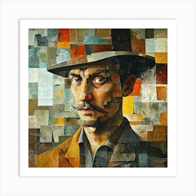 Man In A Hat 2 Art Print